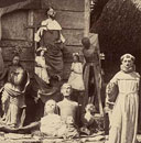 Ingénieur Cannelle : Saints de l'église recueillis dans un rancho après le tremblement de terre du 7 septembre 1882
