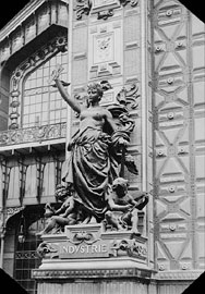 Hippolyte Blancard (1844-1924), L'Industrie. Statue colossale ornant l'entrée du pavillon central