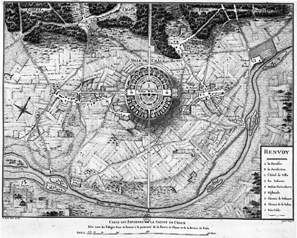 Carte générale des environs de la Saline de Chaux. 