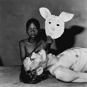 Tommy Sampson and a mask